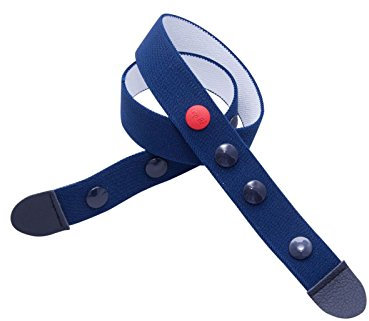 Clipho Woman Gürtel elastisch Damengürtel ohne Schnalle (36-40, blau)