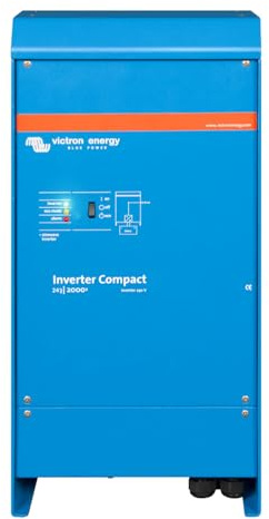 Victron Energy 2000VA 24-Volt 230V AC Pure Sine Wave Inverter, Compact