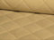 Lederkonzept Alcala Gesteppt Stoff Meterware Wildleder-Imitat Kaschiert Karo Polsterstoff Möbelstoff 42 Hellbeige