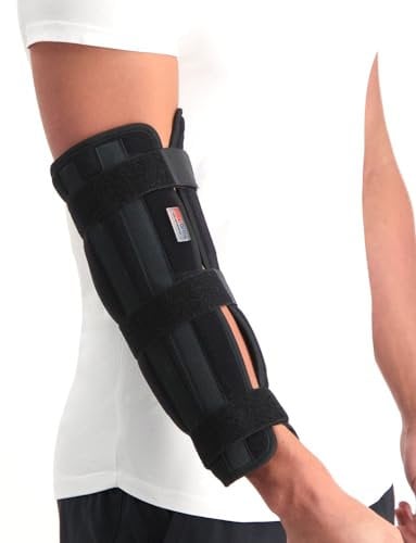 Dunimed Super Ortho Ellenbogenschiene - Unterarmschiene - Ellenbogenbandage - Elbow Support - Schwarz