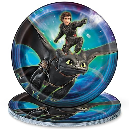 How to Train Your Dragon: The Hidden World - 9 Inch Desert Plates [8 per Pack]