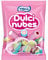 Vidal Golosinas Dulcinubes. Nubes de inconfundible y delicioso sabor vainilla. Colores variados y entremezclados: rosa, blanco, azul, verde y amarillo. Bolsa 125 unidades.