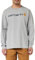 Carhartt Core Logo Longsleeve Heather,Grau Meliert, M
