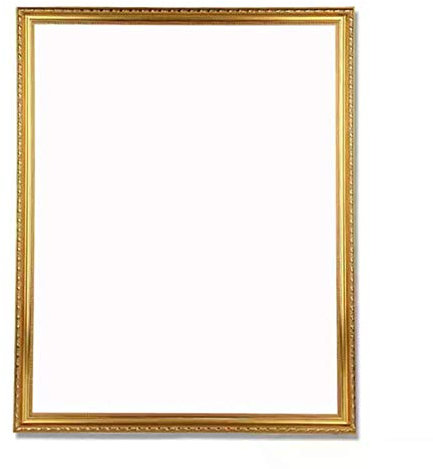 CTOBB 1 STÜCKE Neue DIY Out Rahmen Unfinished Holzkeil Digitales Ölgemälde mit Gold Farbe Fotorahmen Wandmalerei Bilderrahmen, gelb, 60x60 cm