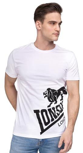 Lonsdale Herren T-Shirt Normale Passform DEREHAM XXXL, White