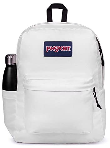 JanSport SuperBreak Backpack - Lightweight School Pack, White