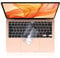 EooCoo Ultra Dünn Tastaturschutz Kompatibel für 2021 2020 M1 MacBook Air 13.3 Zoll A2337 A2179 mit Retina Display und Touch ID, QWERTZ EU-Layout, TPU Klar