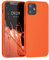 kwmobile Case Compatible with Apple iPhone 12 / iPhone 12 Pro Case - Soft Slim Protective TPU Silicone Cover - Neon Orange
