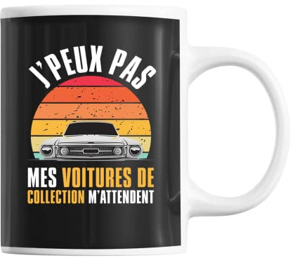 Mug J'peux pas voitures de collection vintage