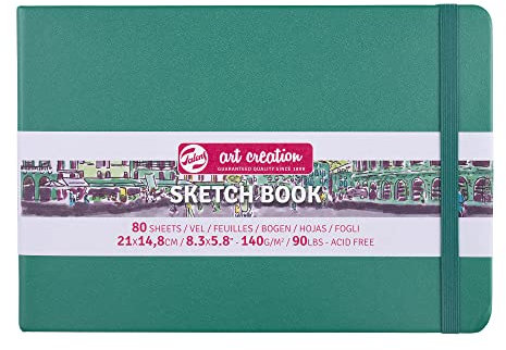 Talens Art Creation Skizzenbuch, 80 Blatt, 21 x 15 cm, Waldgrün
