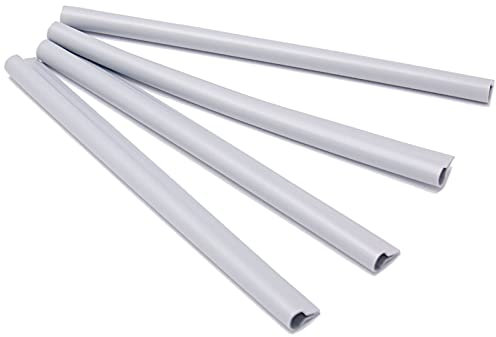 10 Stck. Befestigungs-Clips Abschluss für Sichtschutzstreifen Doppelstabzaun Transparent