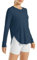 G4Free Women's Activewear Long Sleeve Tops UPF 50+ UV Sun Protection Workout Sun Shirt Outdoor Gym Hiking Quick Dry Lightweight Shirts Navy