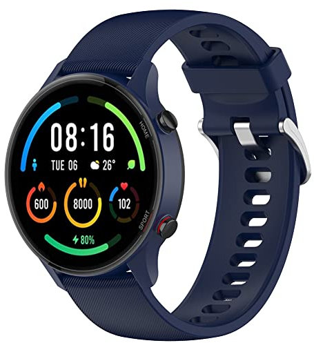 Kobmand Armband Kompatibel mit Xiaomi Mi Watch, Uhrenarmband Smart Watch Uhrenarmbänder Schnellverschluss für Xiaomi Watch S1 Active/Xiaomi Mi Watch Sport/Xiaomi Mi Watch Color (Blau)