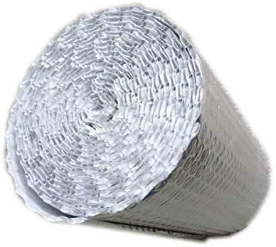 Pceewtyt Reflectix Isolierung Premium Wärmereflektierende Isolierrolle, Dampfsperre und wasserdichte Wärmedämmung, Aluminiumfolie, 4 mm für Dachböden, Böden (Größe: 1 x 25 m, Farbe: 4 mm)