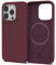 Sinjimoru 4-lagige iPhone 14 Pro Silikon Hülle für MagSafe, Magnet Handyhülle als iPhone Schutzhülle kompatibel mit MagSafe Zubehör für iPhone 12 & 13 & 14 Reihe. Silicone Case for MagSafe Wine Red