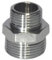 Nautica DDR srl Niples Doppio M-M - in Acciao Inox 316 - Raccorderia per Idraulica - Giardinaggio Barca Gommone Impianto Idraulico (3/4 X1/2)
