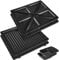 Duronic SM60SP Plaques supplémentaires pour le Gaufrier WM60 de Duronic 2 Plaques Grill 2 Plaques Toasts Plaques interchangeables antiadhésives