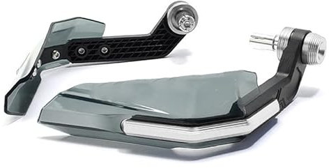 VOBOR Motorrad-Handschützer, hochfester, schlagfester Lenker-Windabweiser für Motorräder(Silber)
