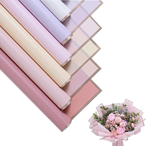 Blumenstrauß Papier - 20 Blatt 5 Farben Wasserdicht Geschenkpapier, für Hochzeit, Geburtstage, Party Dekoration Geschenkpapier, DIY Kunsthandwerk, 58cm