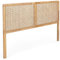 IDMarket Kopfteil auf Fußteil, EDHEN 140 cm, aus Holz