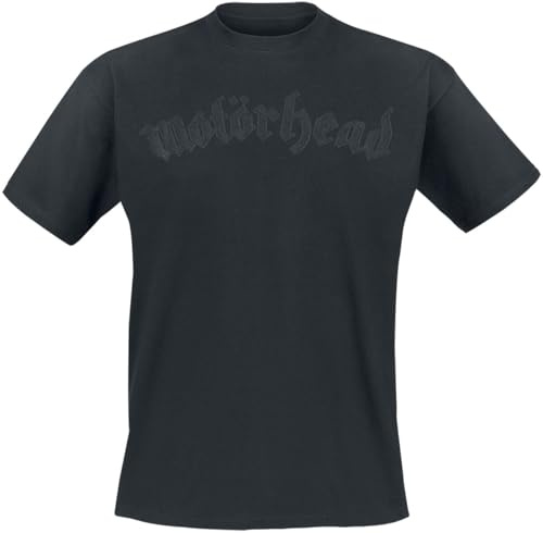 Motörhead Black On Black Logo Männer T-Shirt schwarz