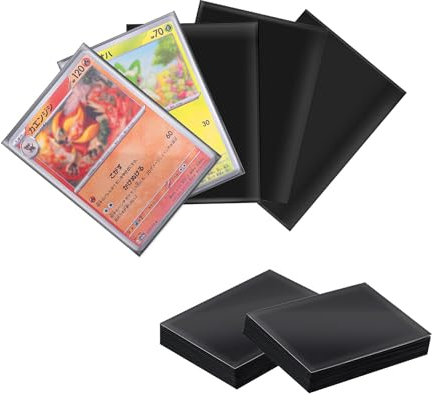 Mcbazel 100 Stück Sammelkarten Hüllen Karten Folien Soft Penny Card Sleeves für Pokemon, Magic, Yugioh, MTG