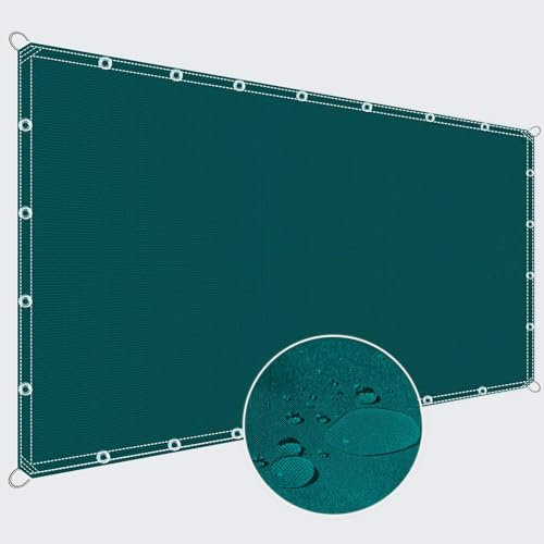 ZQXFZ Brise Vue Balcon Exterieur 1.1x5m Protection Solaire du Balcon Toile De Balcon Balcon Ecran -Vert Foncé.