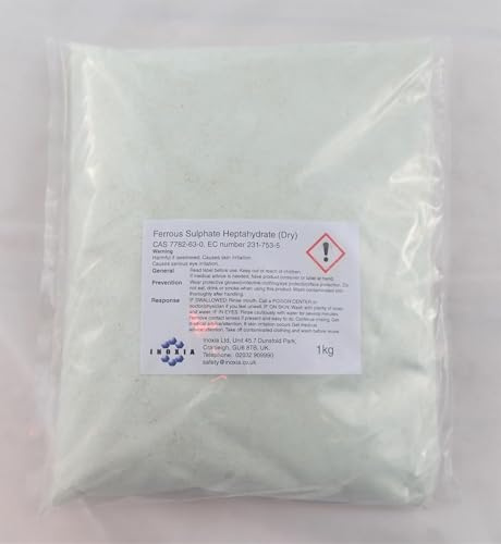 Iron II Sulphate, Ferrous Sulphate Damp grade, Fertilizer, 1kg - By Inoxia