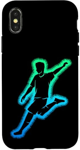 Fußball Fußballer Kinder Jungen Hülle für iPhone X/XS