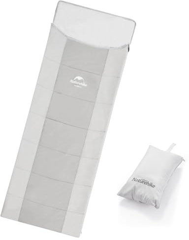 Naturehike Schlafsack Grau Multifunktionales Leicht zu reinigen langlebig tragbar Winddicht dünn Backpacking Hostels Berghütten Polyester Frühling Sommer Herbst Erwachsene Kinder