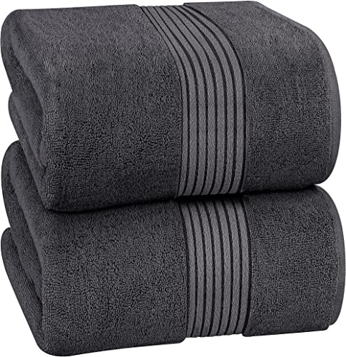 Utopia Towels - Luxurious Bath Sheet 8 Pack 90 x 180 cm, 100% Cotton, Grey