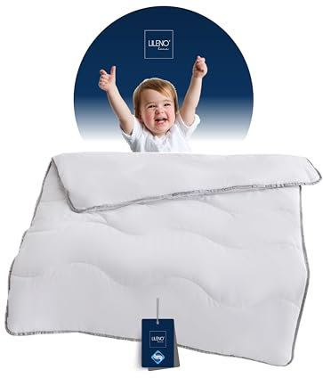 LILENO HOME Kinder Sommerdecke 100x135 cm [1er Set] mit Sanitized Hypoallergen - extra weiche Kinder-Bettdecke 100x135 cm - perfekt als leichte Sommer Decke - waschbar bis 95°C