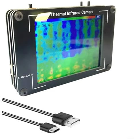 LVYXON Multifunktions-Wärmebildkamera, 8,1 cm (3,2 Zoll), LCD-Display, 32 x 24 Pixel-Array, 40–300 °C, Reichweite, 8 Hz, Bildwiederholrate, Heimsicherheit, Temperaturerkennung