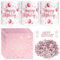 20 Stück Servietten Happy Birthday Rosa 12 Stück Windlicht Tischdeko Geburtstag 100 Stück Konfetti Geburtstag Deko Servietten Geburtstag Frau Geburtstag Party Deko