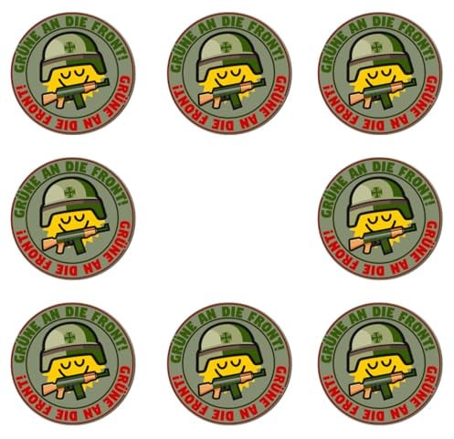 Sammys Shirt Store 96 Stück Aufkleber 4cm rund Grüne an die Front Ukraine Sticker Sparpack gut haftend Aktiv Werden 5 cm