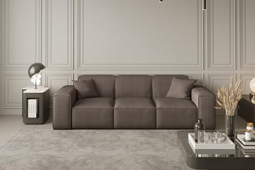 Friderik Sofa LUGA 3-Sitzer – Stilvolles und Komfortables Sofa mit Scala-Stoff (Taupe)