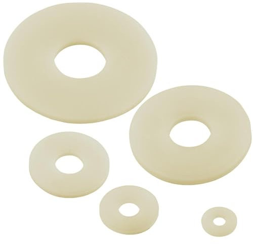 10 Stück Große Kunststoff Unterlegscheiben M8 Polyamidscheiben DIN 9021 Kunststoffscheiben Beilagscheiben WIBTEC®