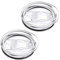 2 Pcs 20oz Tumbler Replacement Lids 2.4Inch, Tumbler Replacement Lids Clear Spill Proof Durable, Mug Silicone Reusable Cup Covers Clear Spill Proof Travel Cup