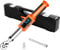 VEVOR Clé Dynamométrique Numérique à Entraînement 9,5 mm Plage 0-135 N.m, 72 Dents, Haute Précision, avec Valeur Prédéfinie, Avertisseur Sonore et LED, pour Réparation Automobile et Moto, Orange