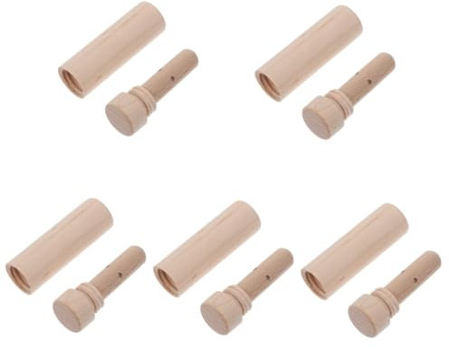 VALICLUD 5 Pezzi Aromaterapia di aspirazione nasale in legno del naso bastoncino per inalare il profumo bastoncino nasale bastoncini di inalazione nasale di legno