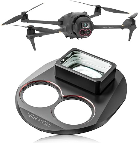 Obiettivo grandangolare per Mavic 4 Pro, obiettivo grandangolare 110°, compatibile con accessori DJI Mavic 4 Pro, fissaggio magnetico/multi-rivestimento/vetro ottico