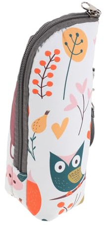 TOYANDONA Isolierte Flaschentasche für Babyflaschen Kompakte Thermotasche Aluminiumfolie mit Reißverschluss und Gurt für Unterwegs Hält Flaschen Warm oder Kühl