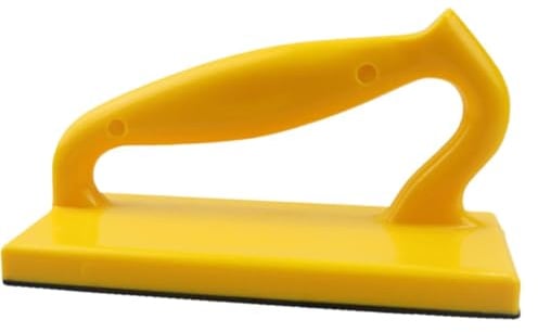 Sharplace Woodworking Push Block for Router Tables Thickened Rubber Base Anti Slip Surface 3 Way Force Design Comfortable Grip 15x7x8cm, Yellow
