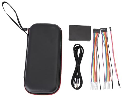 Fafeicy Logic Analyzer 250 MHz Hochgeschwindigkeit USB 2.0 Typ C Port 16 Kanäle 256Mbit Multiple Puffermodi Taschenlogikanalysator für Eingebettete Systeme Debugging ABS