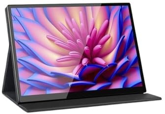HLHLOP777 Monitor portatile per laptop Monitor portatile IPS da 10 a 60 Hz, Full HD, senza sfarfallio, filtro luce blu, supporto, alimentazione USB-C Monitor da gioco portatile