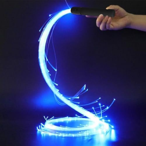 Frusta da ballo a LED | per danza rotanti a 360 gradi | con 4 modalità di illuminazione variabili, fruste ricaricabili a batteria per concerti