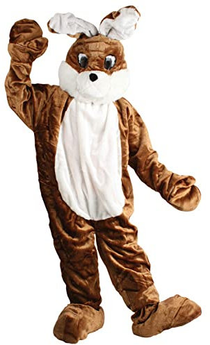 Hasenkostüm mit Kopf Deluxe Braun waschbar Osterhase Walk akt Promotion Firmen Hasen Kostüm