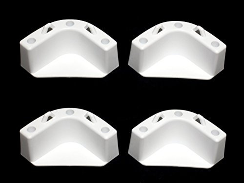 Kit de Montaje de Enfriador Marino para Yeti Igloo Engle Coleman (Juego de 4) Negro o Blanco (Blanco)