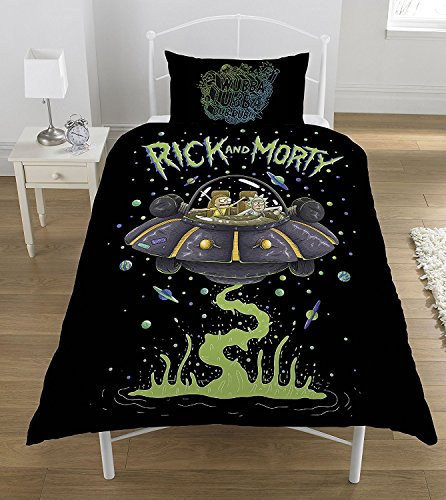 Rick und Morty Single Bettwäsche Set Official Merchandise