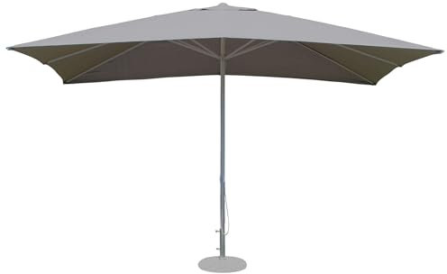 Ombrellone da Giardino 3 X 4 Palo Centrale Tortora Telo Grigio per Esterno Ristorante Gelateria Bar Hotel Albergo